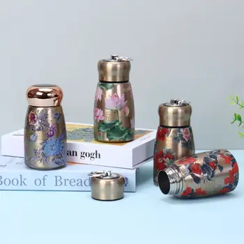 Stainless Steel Insulated Cup 300ml Portable Water Bottle Durable Leak Proof Slim Insulated Thermal Water Bottle Sports