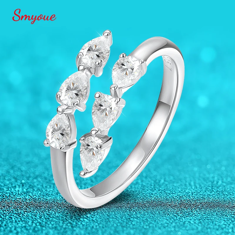Moissanite Wedding Band - 3x4MM Crown Ring in 925 Sterling Silver