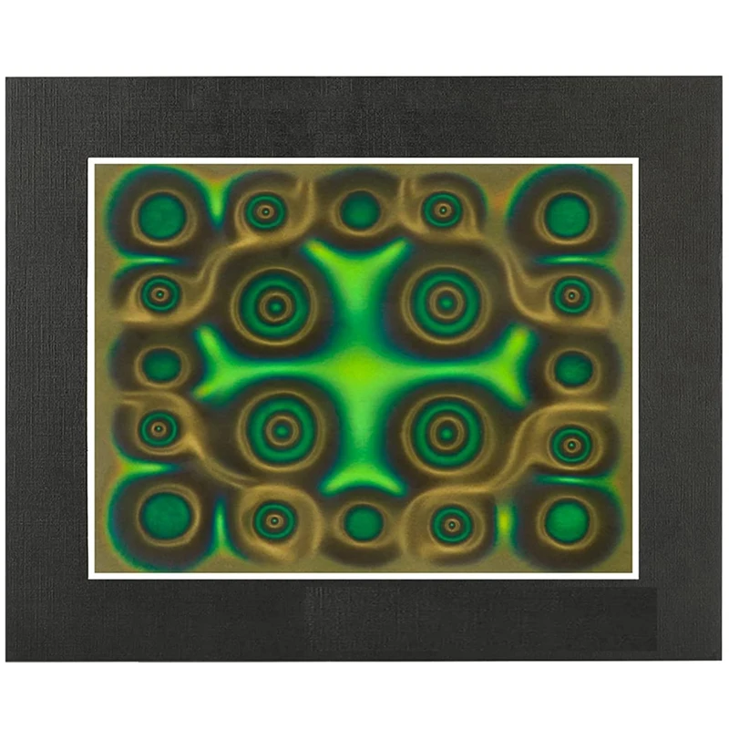 Magnetic Viewing Film 6X4 Inch Green Magnetic Field Display Film Magnetic Flux Display Field Detector Reusable magnetic viewing film