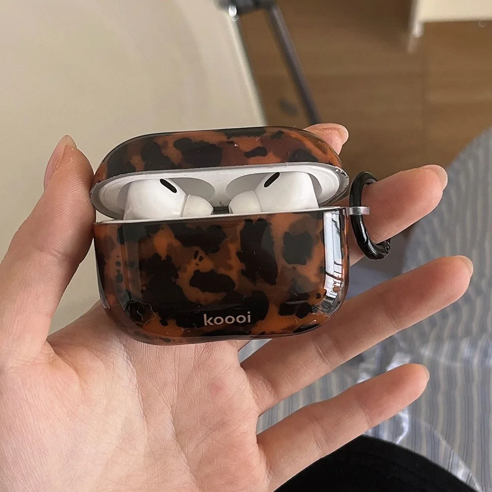 Glossy Tortoiseshell Amber Earphone Case Cover