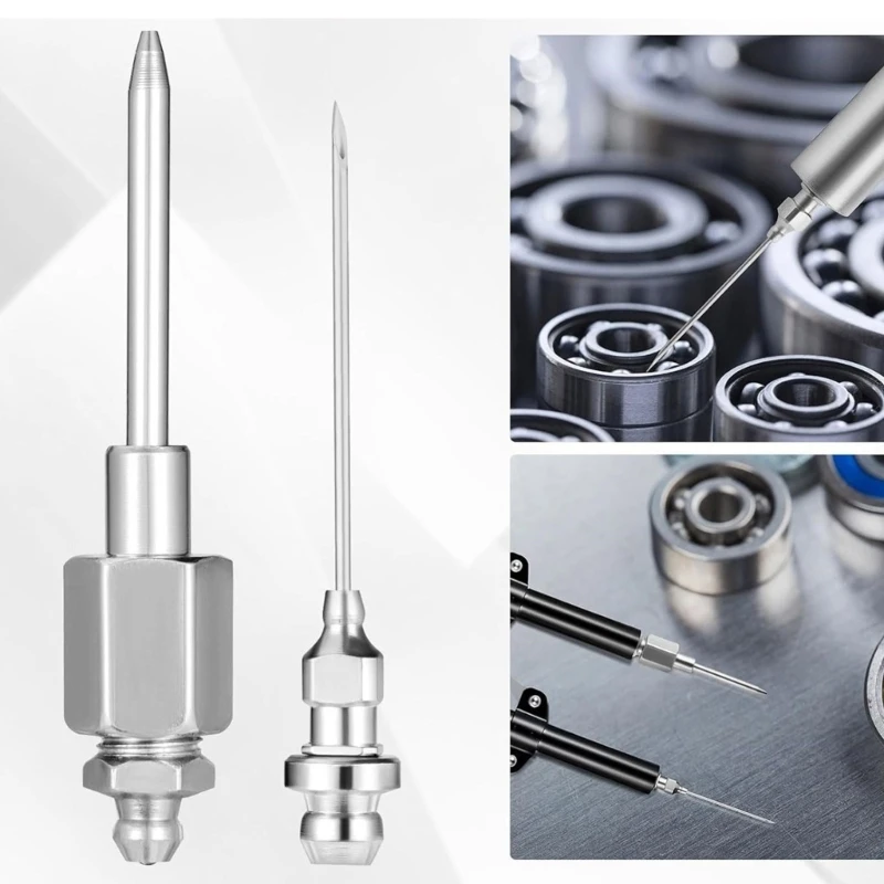 Professional Grease Guns Lubrication Application with 90 Degree Adapters Suitable for Machinery Maintenance Workshop Use H9EE