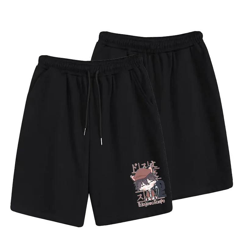 Bungo Stray Dogs Cosplay Black Short Pants Summer Sportswear Breeches Shorts Men Women Beach anime Sweatpants |