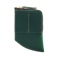 Vintage Men's Leather Wallet - Multi - Functional Design with Pen Slot, Card Holder & Coin Pocket (Green)