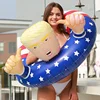 Swimming Ring 100cm Inflatable Toy Donald Trump Shape Summer Outdoor Beach Pool Float Swimming Equipment Water Toy for Kid Adult 2