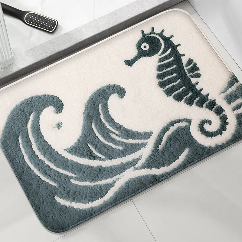 Underwater World Pattern Water-Absorbing Comfort Mat for Bathroom and Home Décor