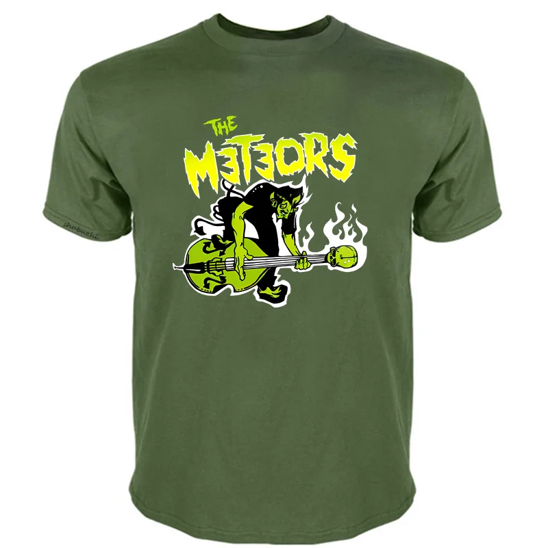 激レア! The Meteors ワークシャツ サイコビリー ☆METEORS Tシャツ ネオロカ サイコビリー 80s SKULL BONE