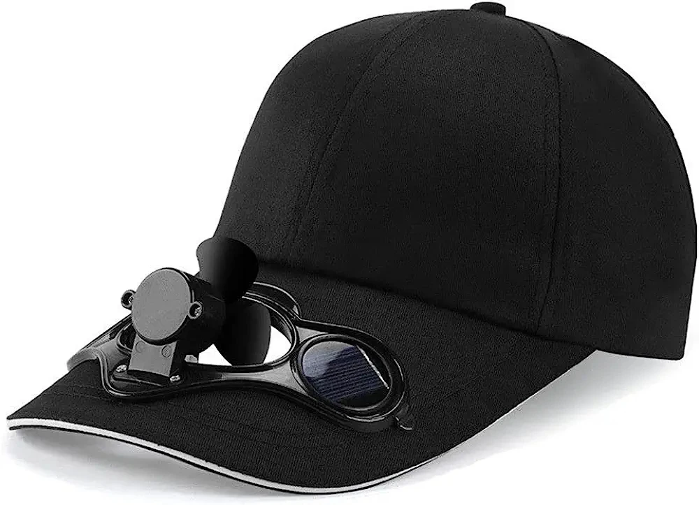 

Fan Cooling Baseball Hat Outdoor Novelty Hiking Camping Solar Sun Cap for Men Women Free Shipping Adjustable