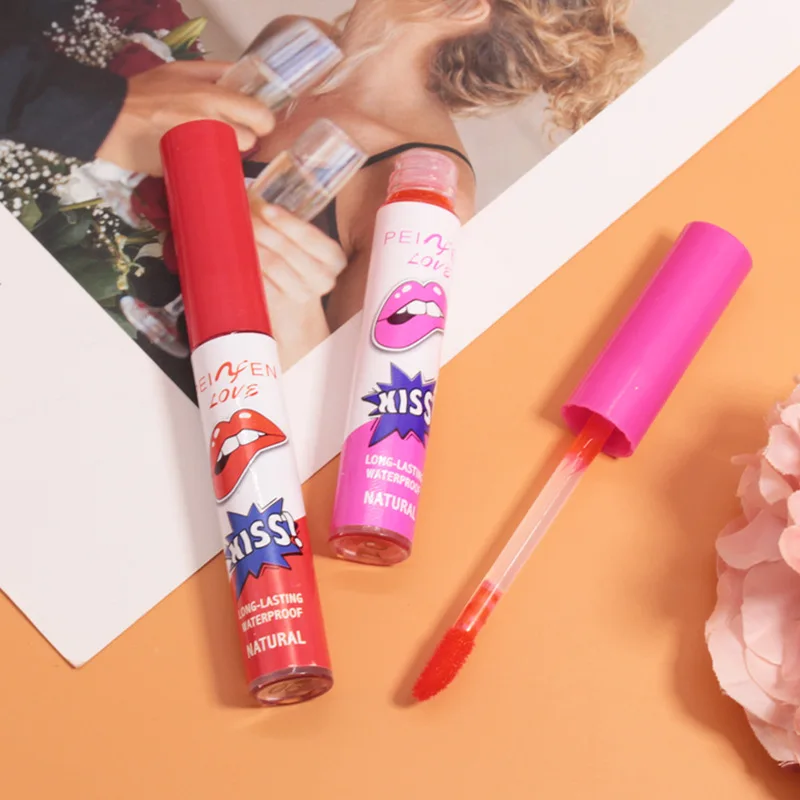 Amazing Tear Off Lip Gloss Liquid Red Lipstick Does Not Fade or  Long-lasting Waterproofcup Set Box Tear Off Lip Mask Cosmetic 4