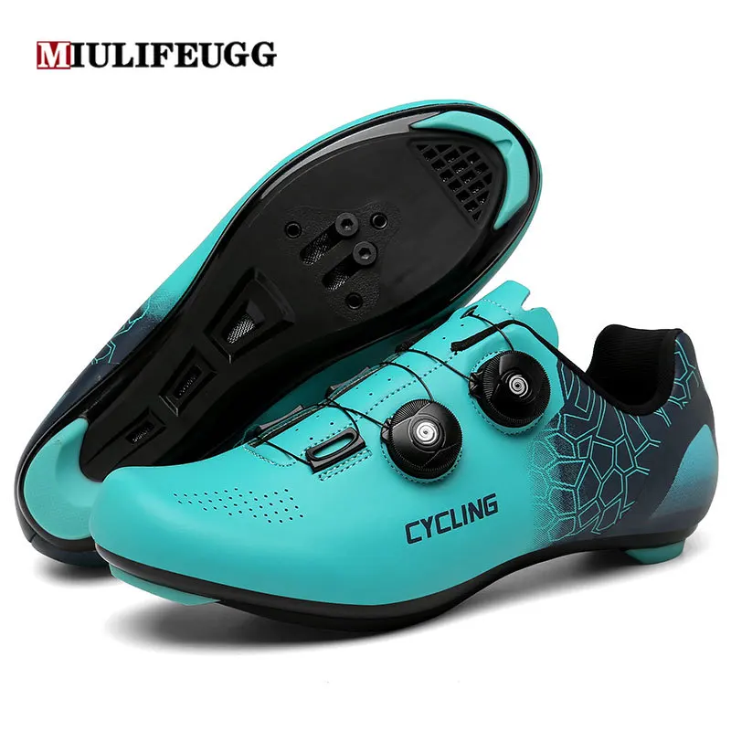 MIULIFEUGG Cycling MTB Shoes Men Route Cleat Road Dirt Bike Speed Flat Sneaker Racing Women Bicycle Mountain Spd Biking Footwear