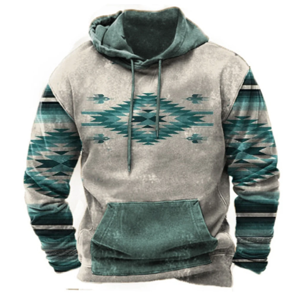 

Vintage Hoodie Ethnic 3d Print Hoodies Men Women Fashion Hoodies Sweatshirts Boy Coats Women Sweats Men's Clothing Native
