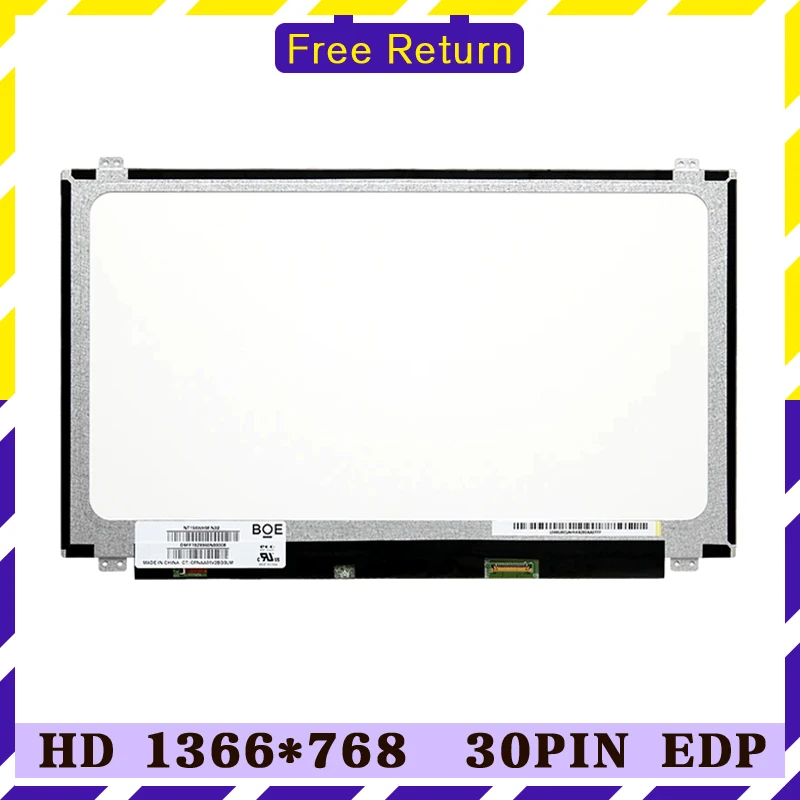 NT156WHM-N30 Non-Touch Led Lcd Screen 15.6 HD 1366x768 30 Pin