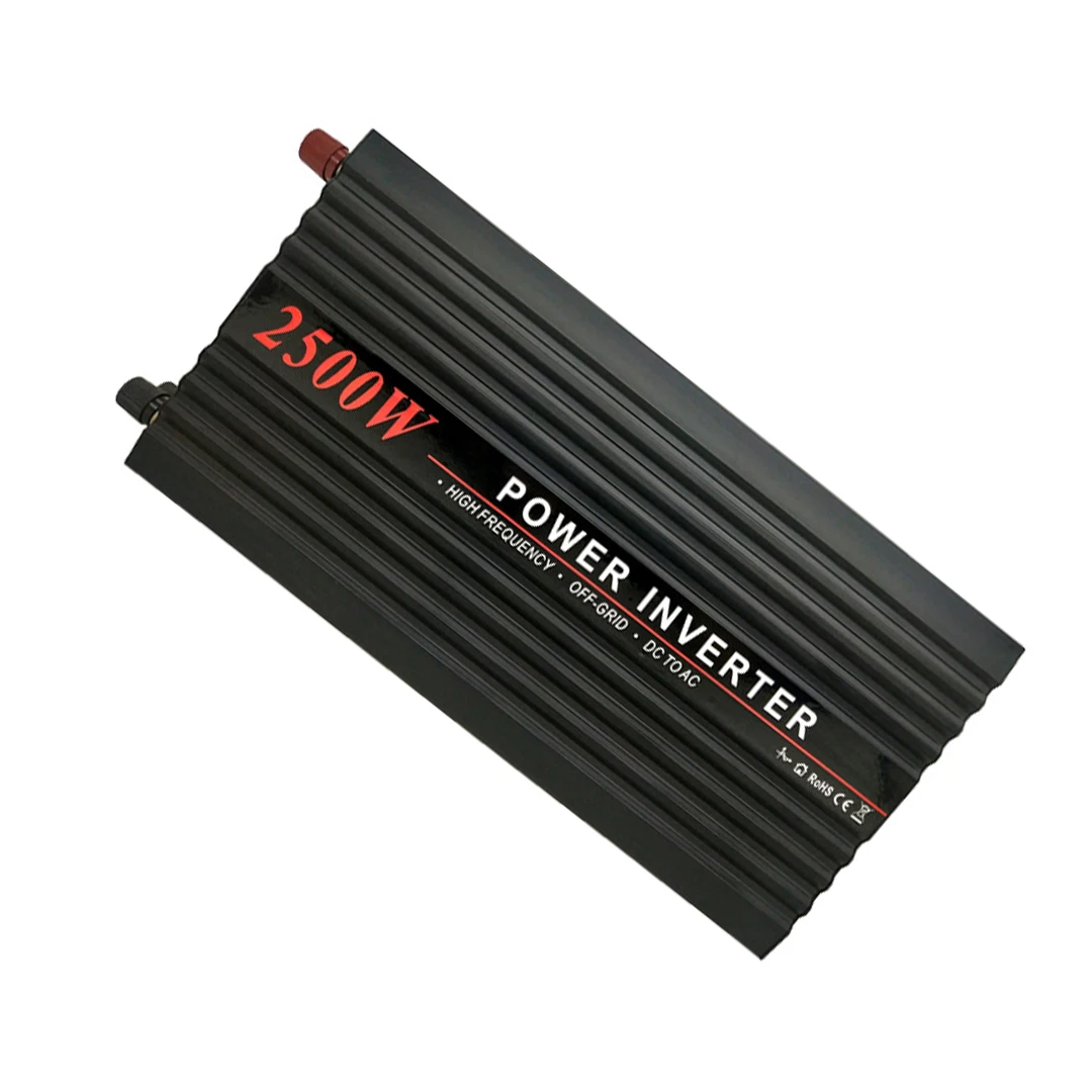 Pure Sine Wave Power Inverter 2500W DC12V/24V/48V AC100-120V AC220-240V Power In