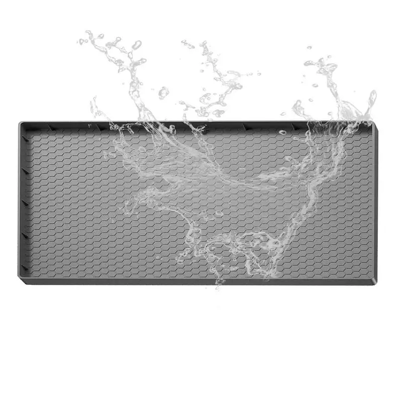

Under Sink Mat Kitchen Under The Sink Mat Folded Inside The Cabinet Easy To Open Waterproof Kitchen Cabinet Liner Under Sink