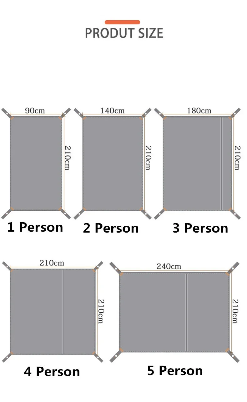 Description Picture 6 of itemWaterproof Beach Blanket Folding Camping Mat Mattress Lightweight Pinic Mat Multifunctional Tarp Canopy Sun Shelter Ground Sheet