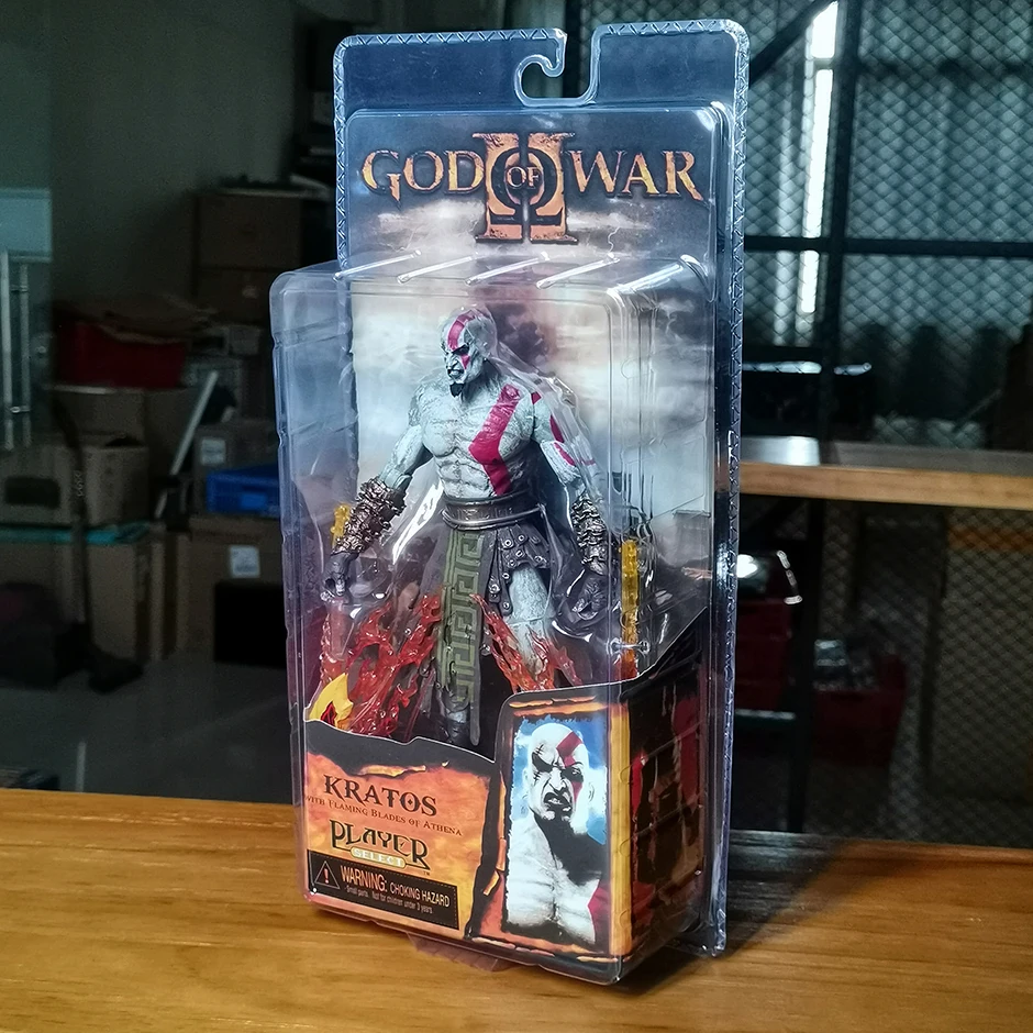 Neca God Of War Kratos Con Lame Lampeggianti Di Athena Action Figure Giocattolo Da Collezione