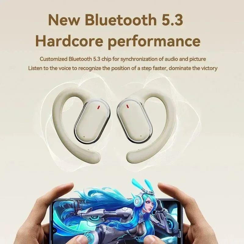 Wireless Bluetooth Ear Hanging Headphones Noise Reduction_voghion.com