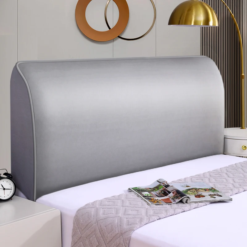 Elastic Bed Headboard Cover Technology Cloth All-inclusive Bedside Cover Imitation Leather Bed Back Protector Dust