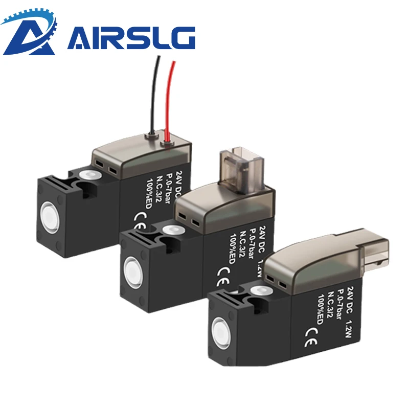 

High frequency miniature solenoid valve, 10mm air valve, 30Hz two-position three-way control valve, 24V12V 6V vacuum valve