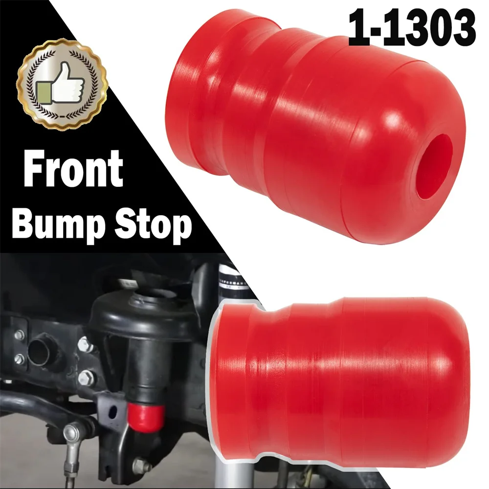 

2PCS-Red 1-1303 Polyurethane Front Bump Stop for 2007-2018 Jeep Wrangler JK/JKU Sport Sahara Rubicon Car Exterior Accessories