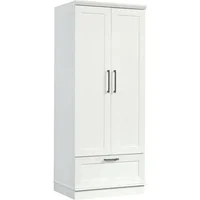 Sauder HomePlus Bedroom Armoire Wardrobe Closet Clothes Storage with Hanging Rail, Pantry Storage Cabinet with Storage Drawer 1