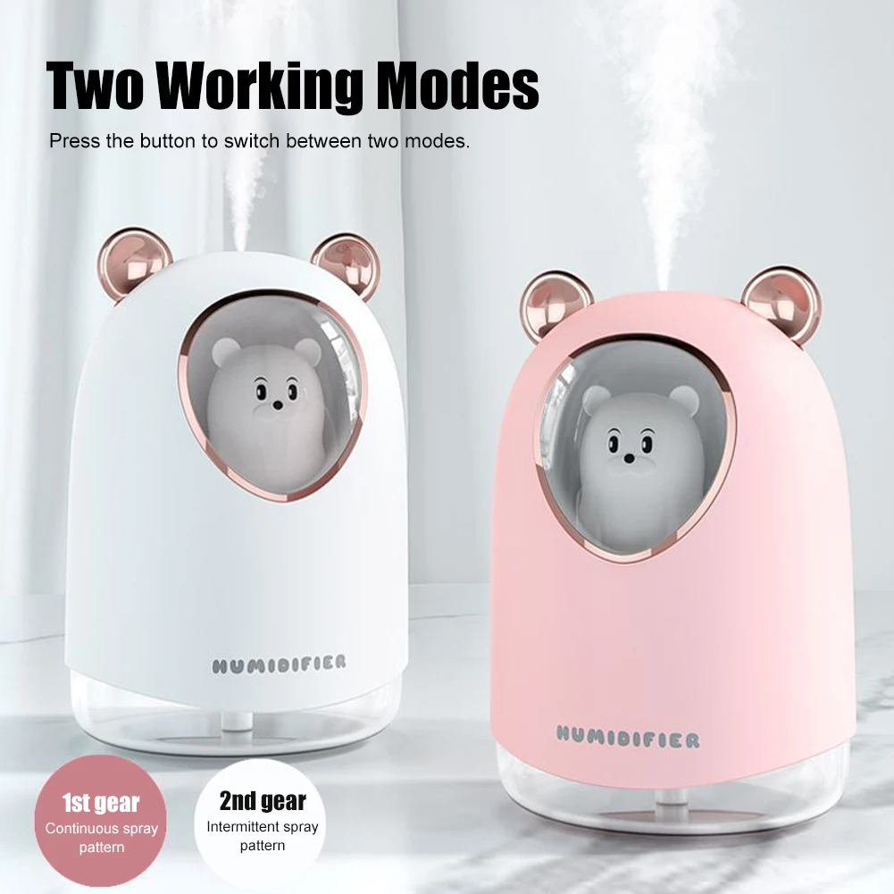 

300ML Car Air Humidifier Portable Mini USB Aroma Diffuser Essential Oil Aromatherapy Diffuser With LED Light Car Accessories