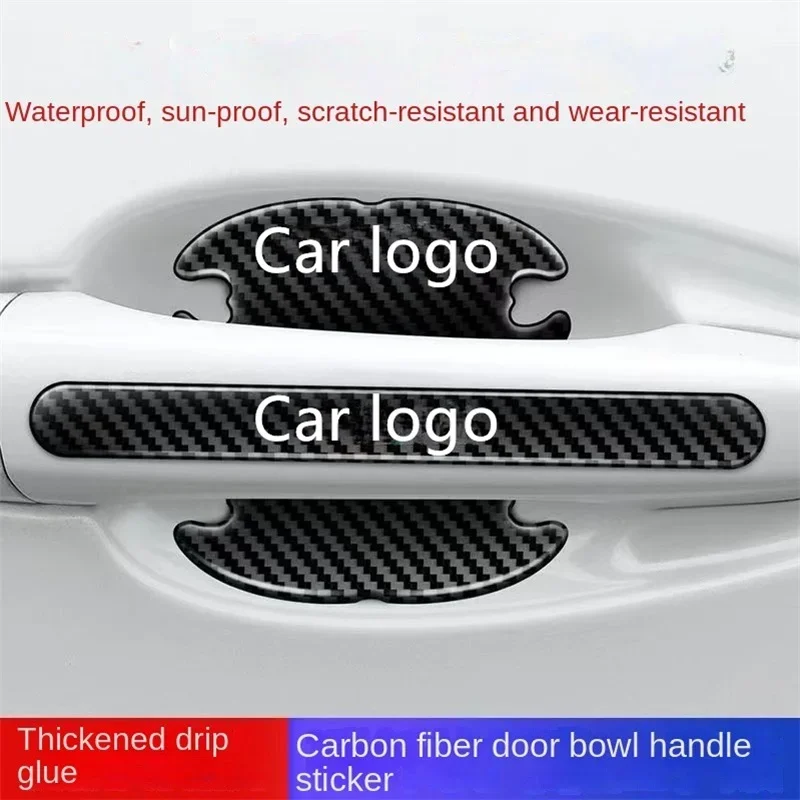 

Car door bowl protective sticker Door handle anti-collision strip for BMW, Audi, Volkswagen, Toyota, Honda and Nissan logo anti-