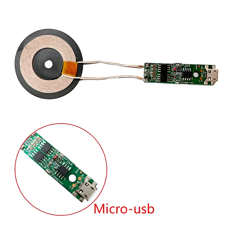Universal Portable 5/10/15w Fast Charging Wireless Charger PCBA DIY Standard Accessories Transmitter Module Coil Circuit Board