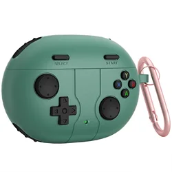 Cute 3D Cartoon Silicone Protective Case with Keychain - Shock - Absorbing Design (Green)