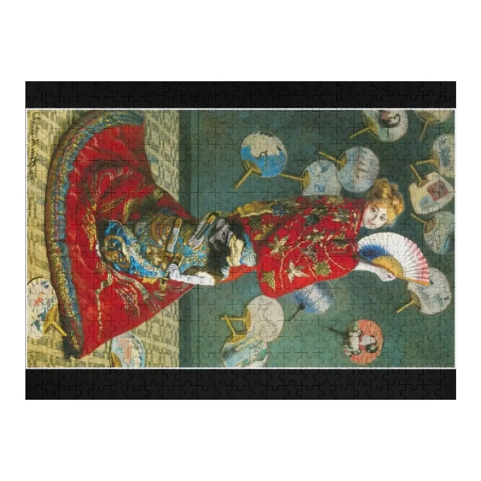 Claude Monet - La Japonaise Jigsaw Puzzle Works Of Art Custom Photo Puzzle 30 sheets set art museum series famous artists english postcards envelopes artwork postcards works by monet picasso van gogh