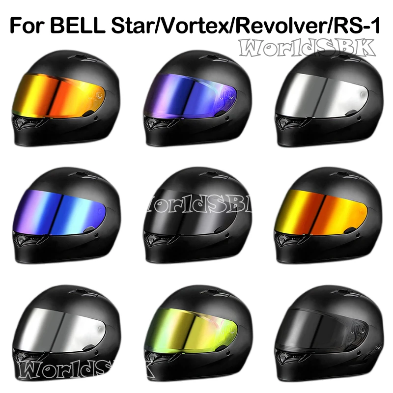 Motorhelm Vizier Lens Voor Bel Kwalificatie Dlx Mips Vortex Revolver Evo RS-1 RS-2 Bril Schild Voorruit Scherm Onderdelen