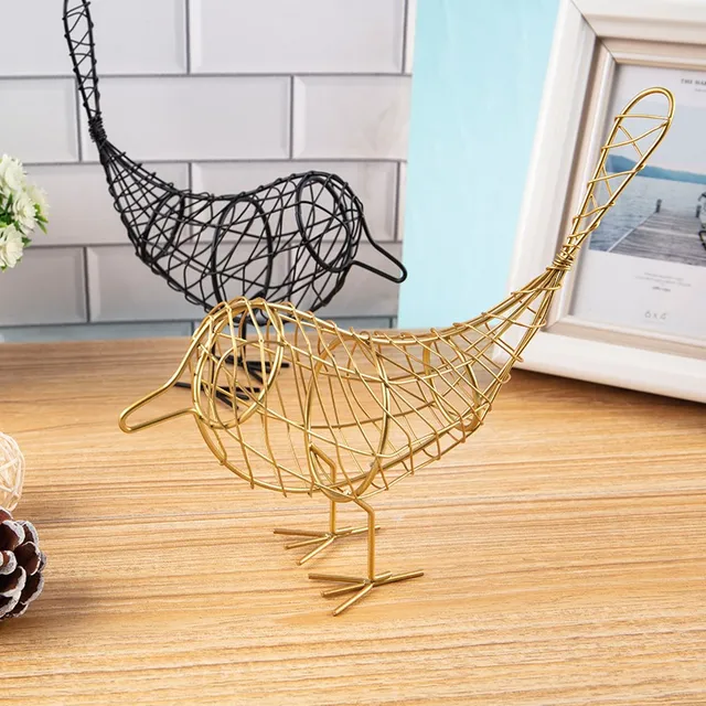 1 Darab Egyszerű Vas Üreges Pár Madárbejárat Nappali Díszek Divat Otthoni Hálószoba Dekorációk Asztali - Image 2