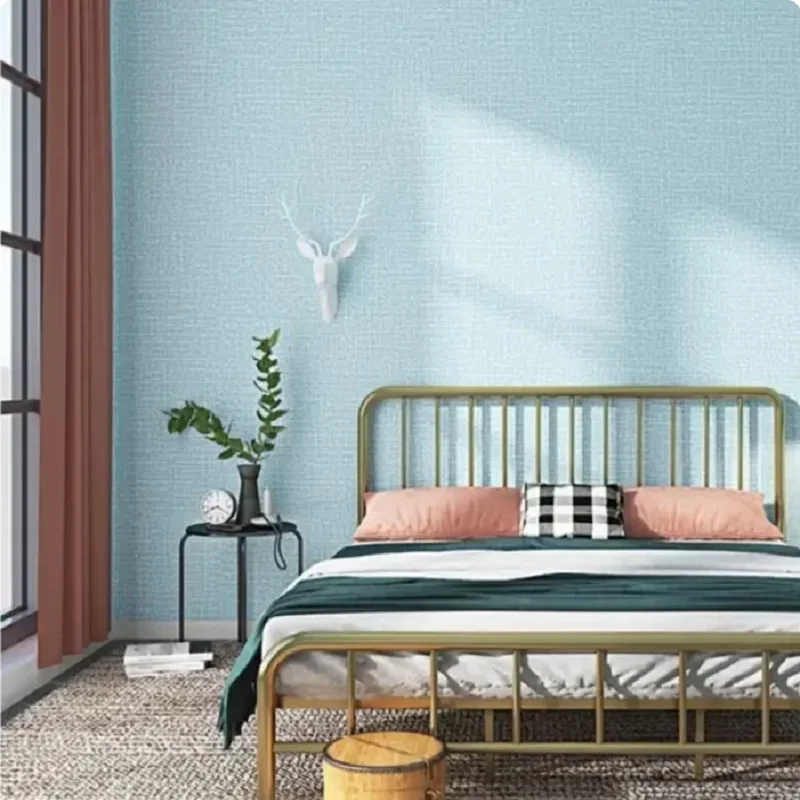 1.5ft&sup2;/Roll Foam Linen Wall Stickers Moisture-proof Vinyl Self-adhesive Wallpapers Baby Living Room DIY Home Decoration Stickers