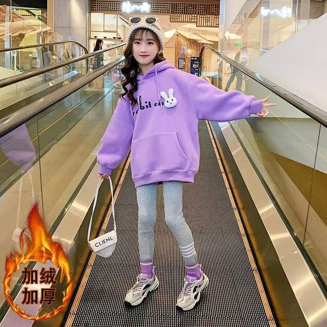 Sweatshirts Girls Age 10 Years  8 Years Girls Sweatshirts Warm - 2023 Kids  - Aliexpress