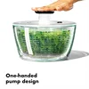 OXO Good Grips Glass Salad Spinner, Large/6.22 Quart, Clear 2