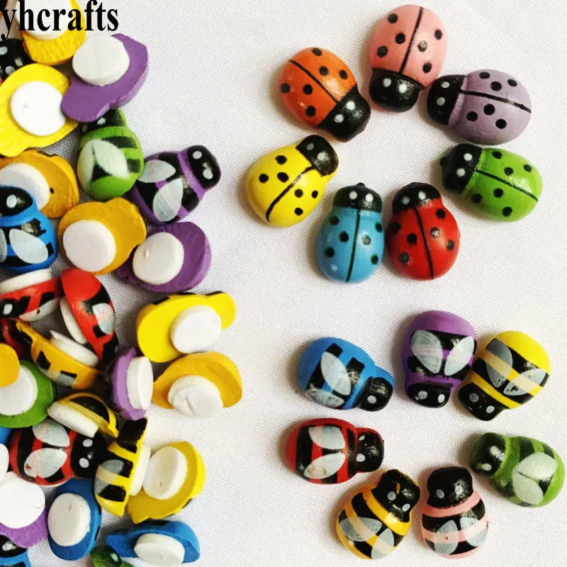 Ladybug Stickers - Self-Adhesive Miniature Craft 3D Gems - 22 Count