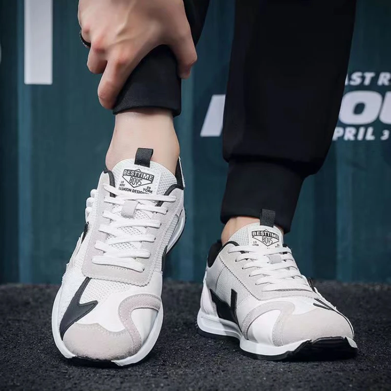 Trend Men Sneakers Luxury Designer Casual Shoes for Men Non Slip Soft Sole Sport Running Shoes Outdoor Platform Tenis Shoes Male 4