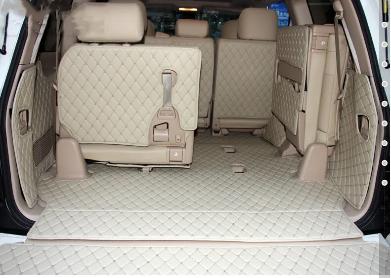 

High quality! Special car trunk mats for Toyota Land Cruiser 200 7 seats 2021-2007 cargo liner boot carpets cover for LC200 2016