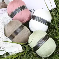 Soft Pure Silk Silk Cotton Yarn Thin Lace Knitting Supplies Hand Knitting Yarn Crochet Yarn For Crocheting Knit Sweater Shawls 1
