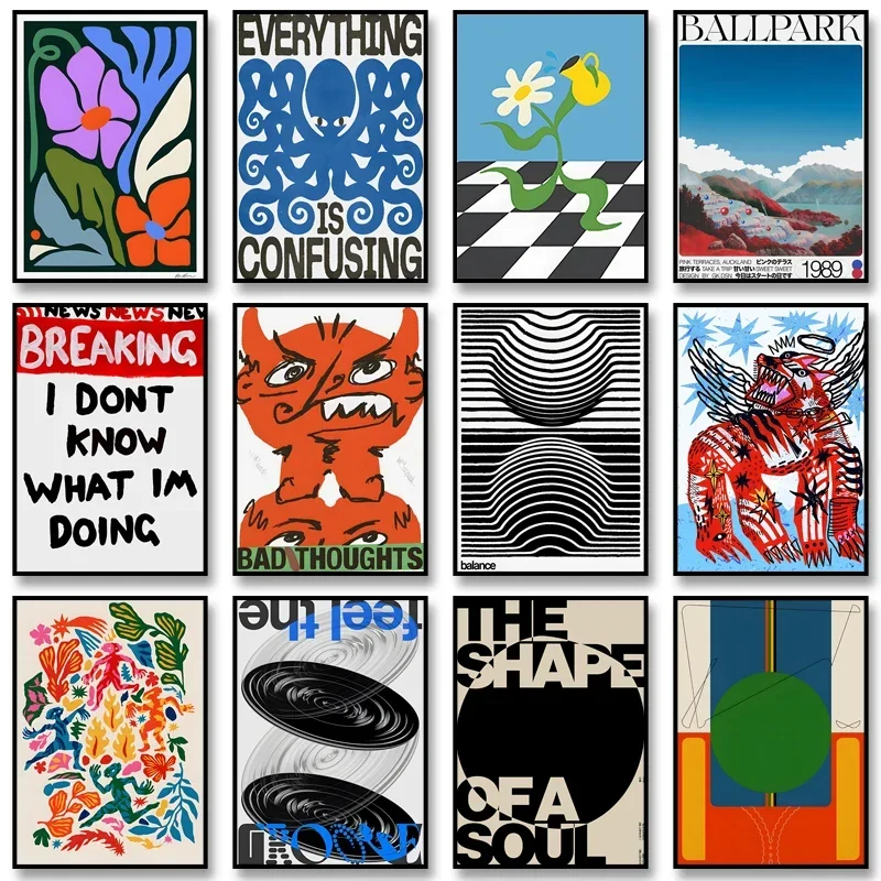 Wall Art Canvas Print Poster for Home Living Room Room Decoration