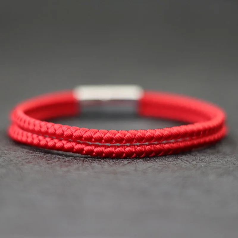 Stainless Steel Magnetic Rope Bracelet for Men