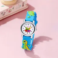 Cute dinosaur silicone band quartz Children's cartoon watch 1