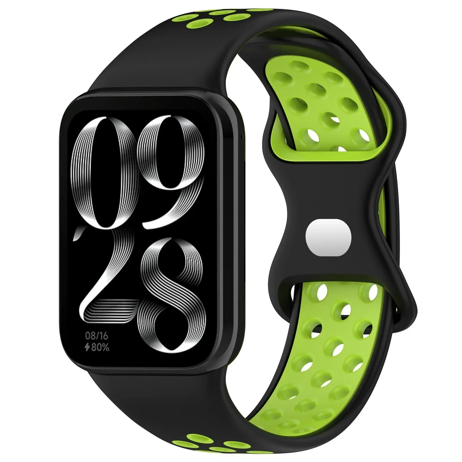 Two-Color Sport Silicone Strap Wristband Bracelet Accessories
