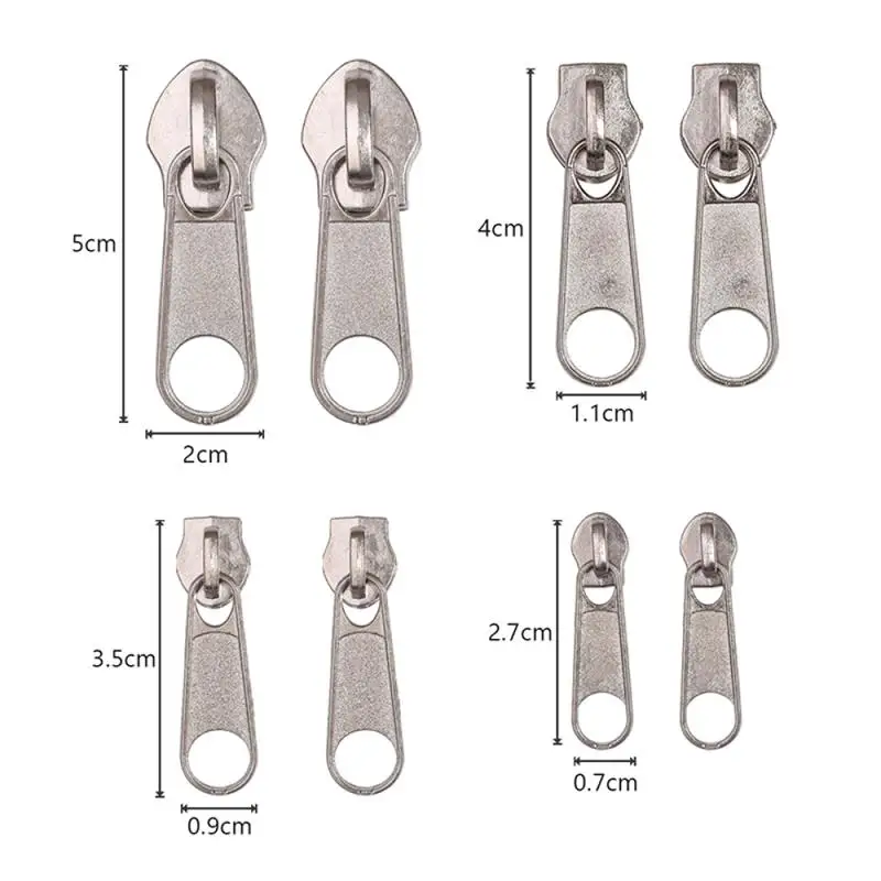 Description Picture 6 of item8Pcs 4 Sizes Set Universal Instant Fix Zipper Repair Replacement Slider Zippers For Sewing Clothes Bag Luggage Fix Repair