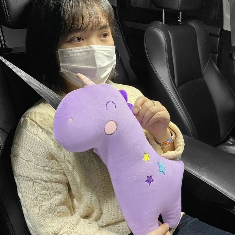 Seat Belt Covers Cartoon Cute Plush Car Seat Belts Shoulder Padding Universal Children Kids Safety Belts Protector Pads Auto Accessories