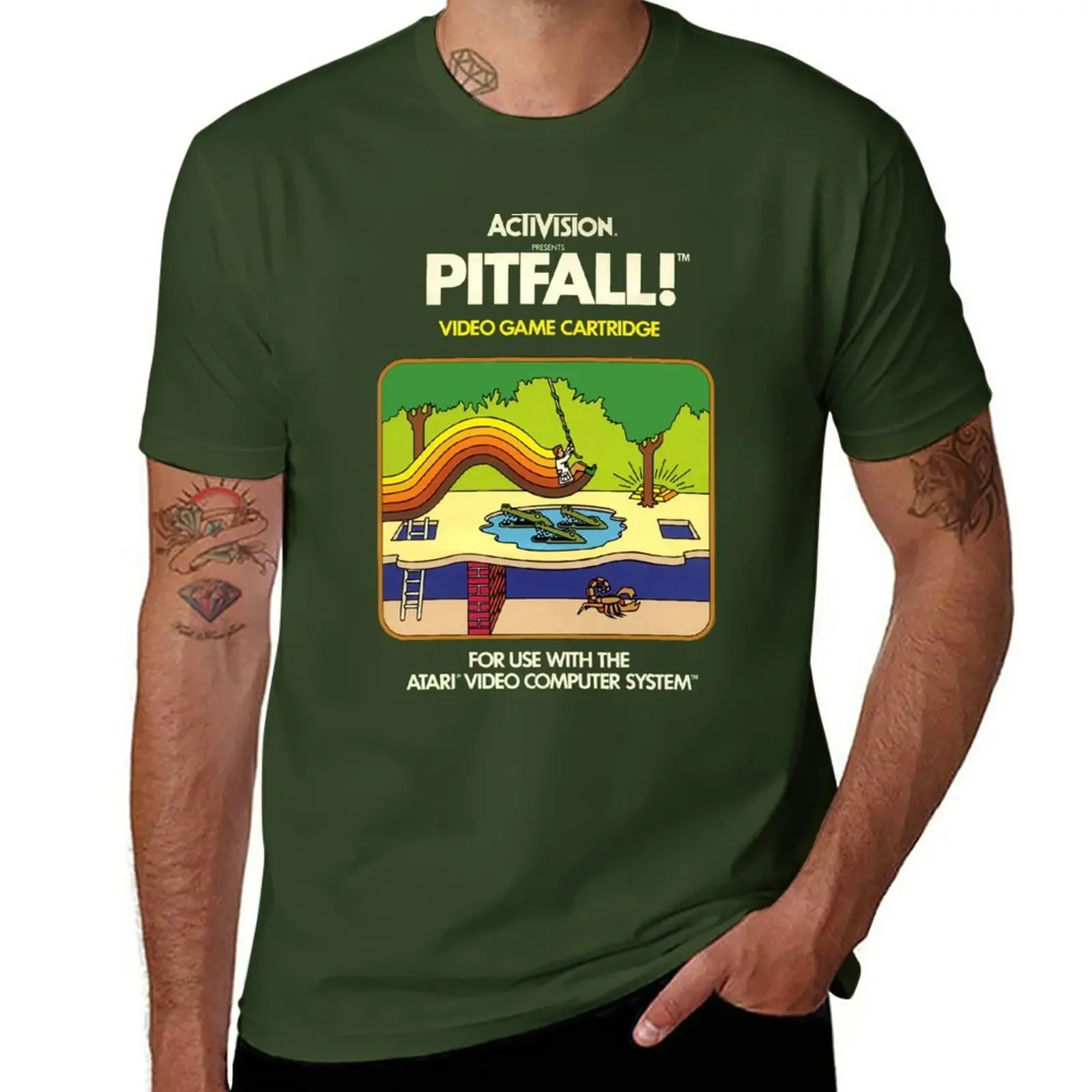 Pitfall! T-Shirt vintage animal prinfor boys Men's t shirts