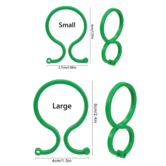 100/200 Pcs Kerti Növényi Paradicsom Klipek Szőlővirág Támogatják A Kötő Nyakkendő Növekedését Rögzítő Eszköz - Image 6