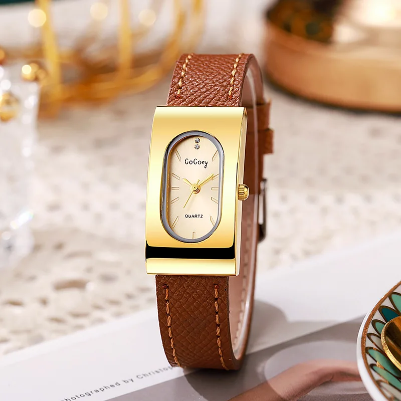 Ladies Watch, Premium Rectangle Ins Wind Niche Student Angolan Temperament Quartz Watch