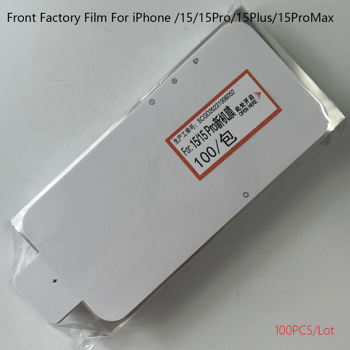 

MAIJEIKE 100 шт. для iPhone 14 Pro 13 12 15 Pro Max Plus новая Заводская Защитная пленка для экрана
