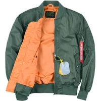 Alpha Martin Spring Autumn Flight Pilot Bomber Jacket Men MA-1 Classic Jacket Male Casual Baseball Coat Tactical Outerwear 2
