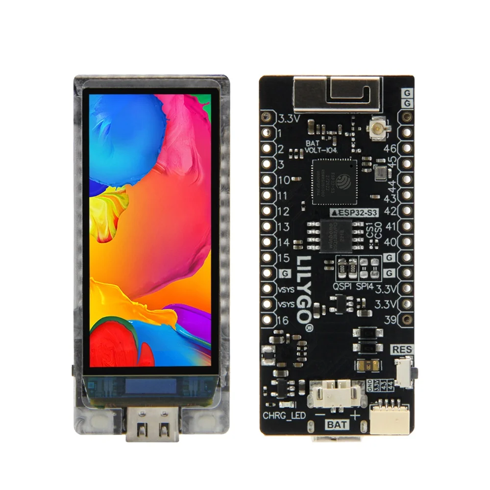 

LILYGO T-Display S3 AMOLED ESP32-S3 1,91 дюйма AMOLED макетная плата